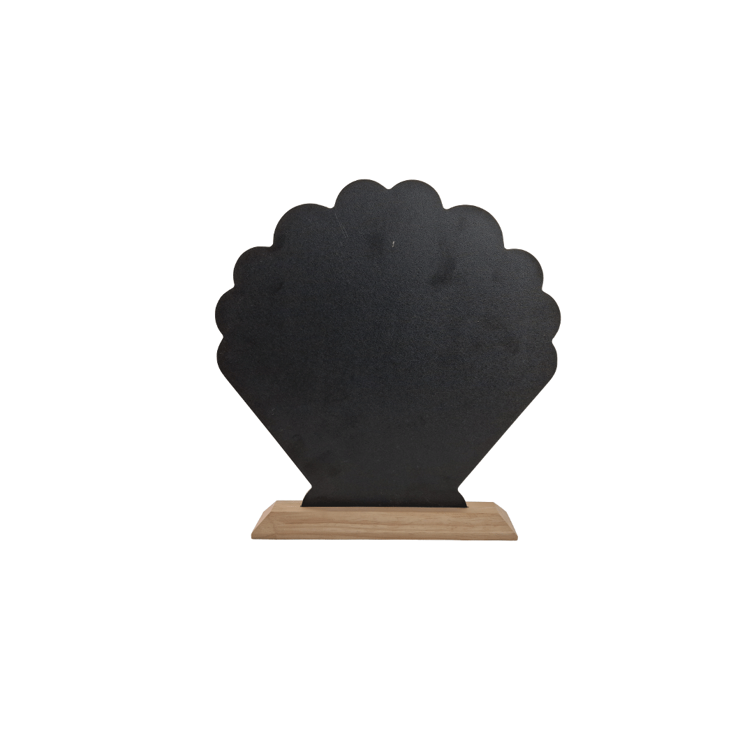 Tabletop Chalkboard Menu Stand - Scalloped Fan 1
