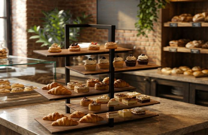 How to Choose the Right Display Riser for Your Cafe or Confectionery