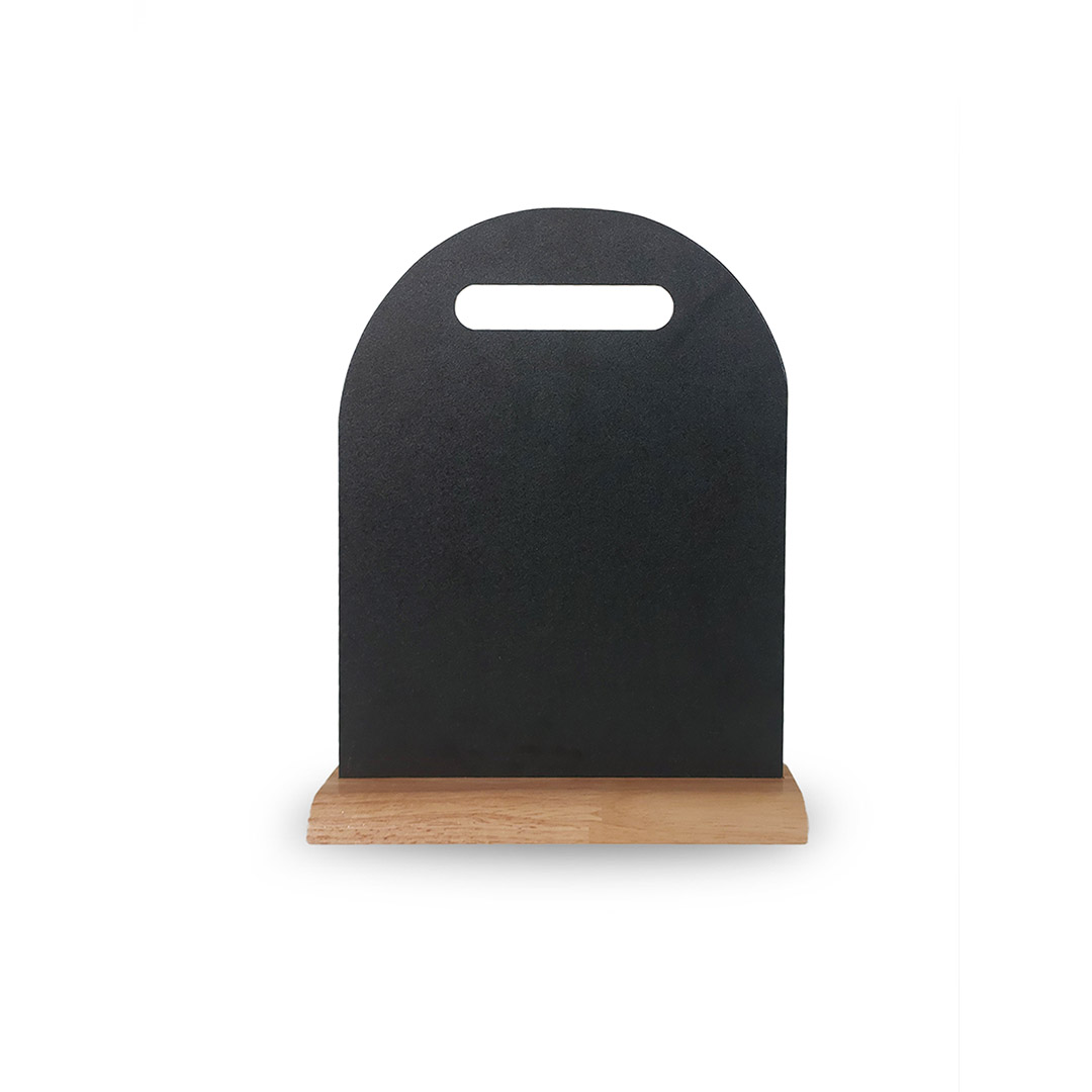 Semi-Oval Rectangular Table Top Menu Board 1