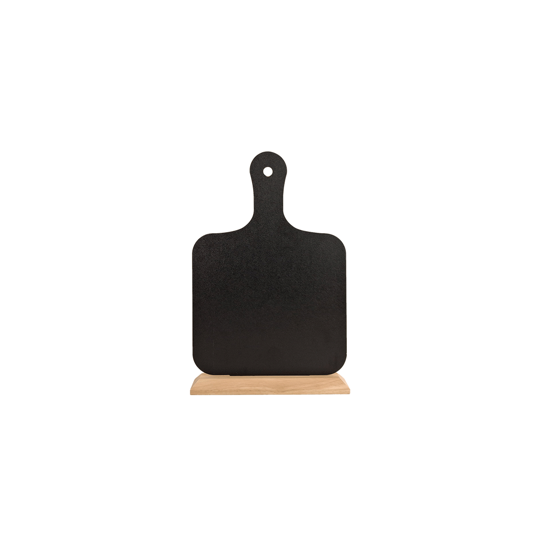Tabletop Chalkboard Menu Stand - Chef Paddle 1
