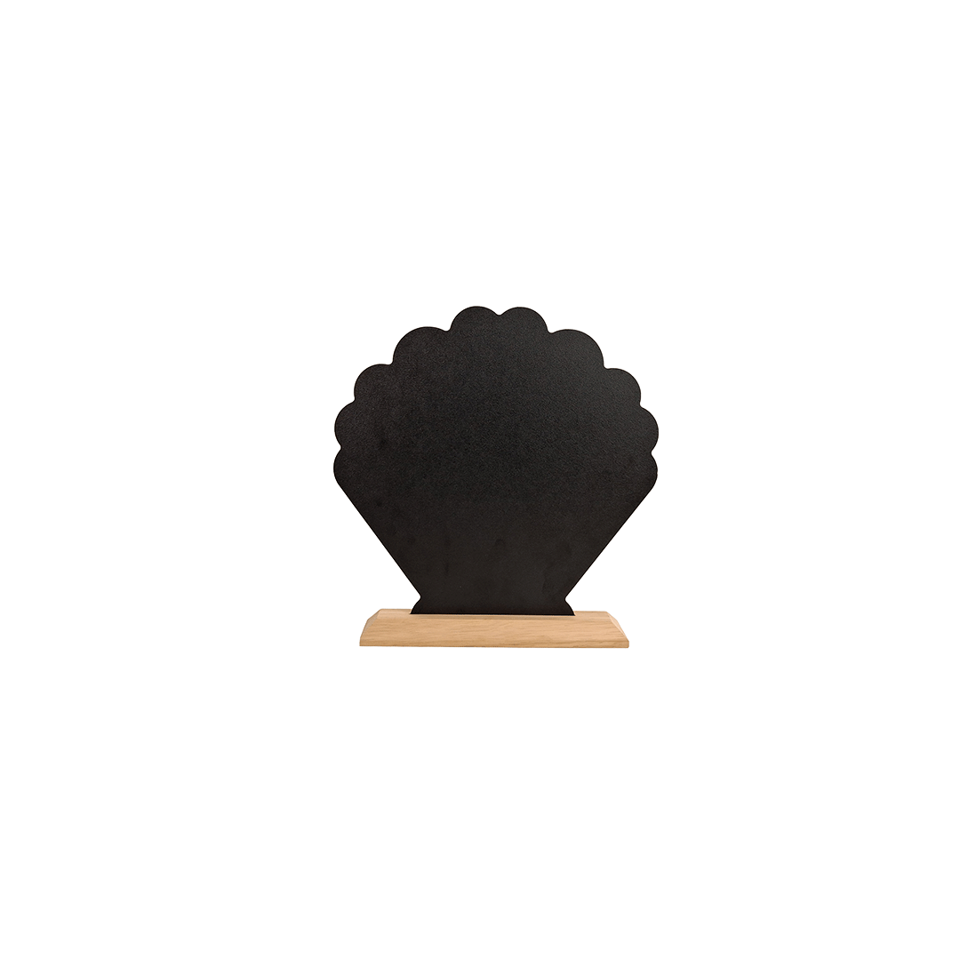 Tabletop Chalkboard Menu Stand - Scalloped Fan 1