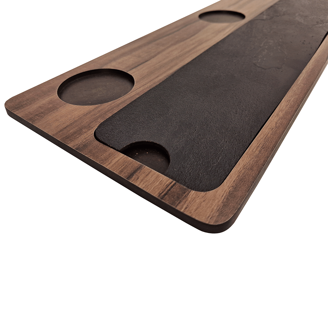 Long Rectangular Linear Groove Dip & Snack Platter 4