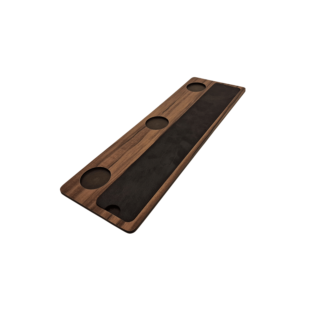 Long Rectangular Linear Groove Dip & Snack Platter 4