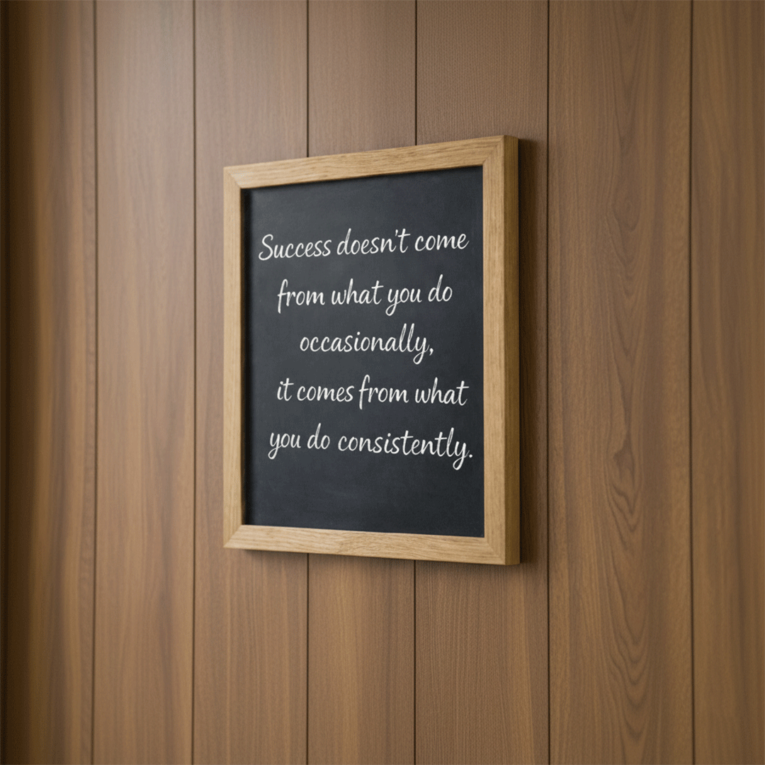 Wall-Mounted Framed Chalkboard 1